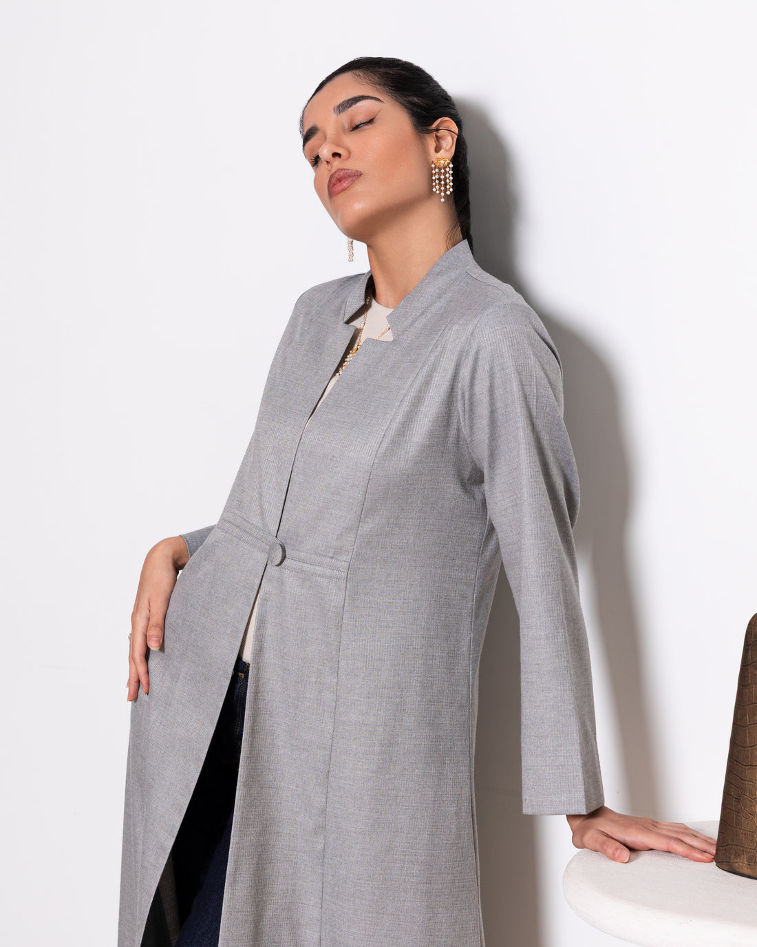 Rima Abaya in Gray