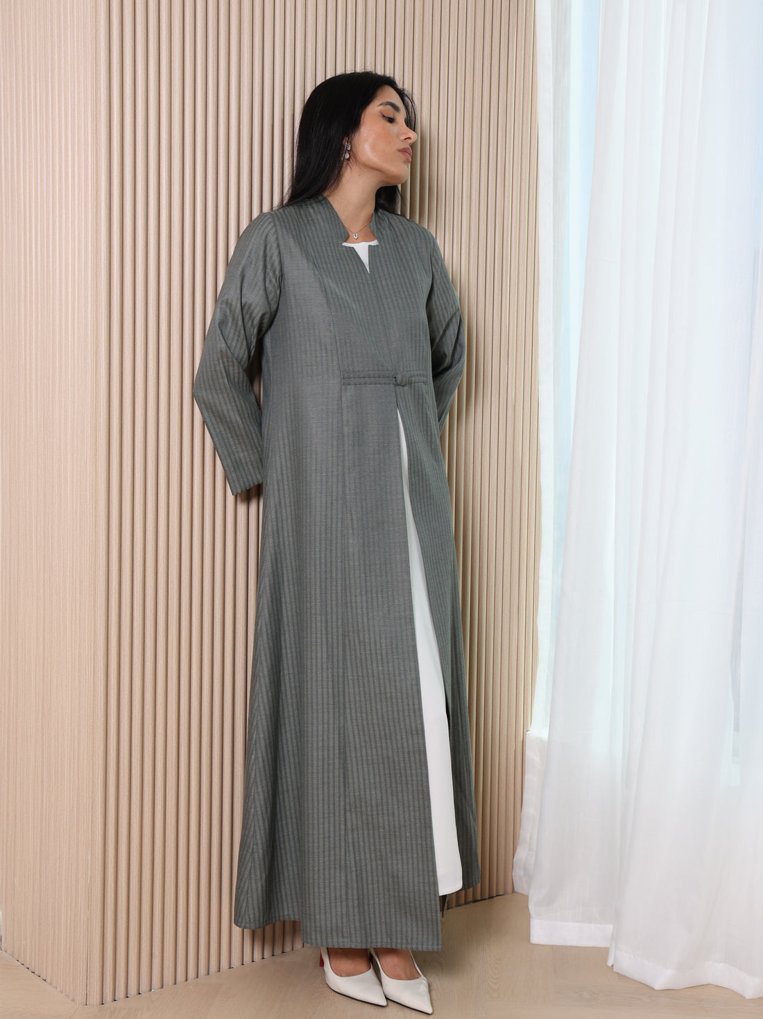 Sara Abaya in Blue Gray