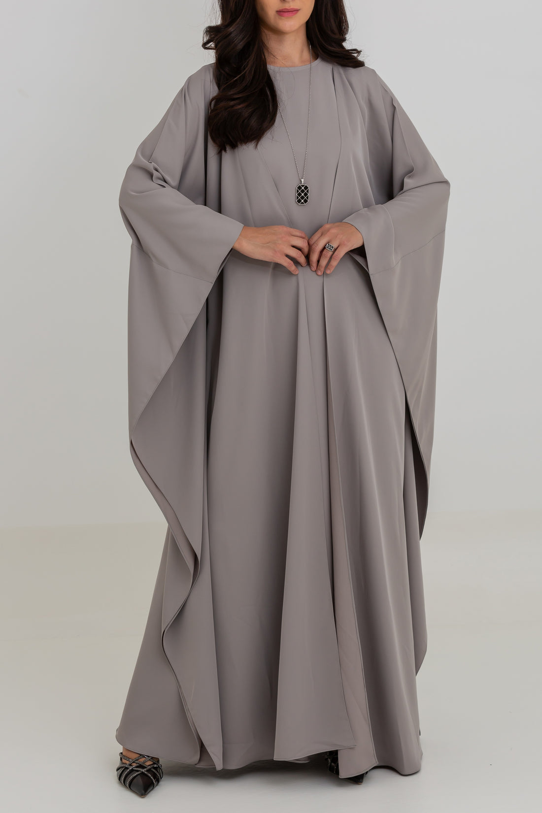 Flowa Abaya in Light Beige