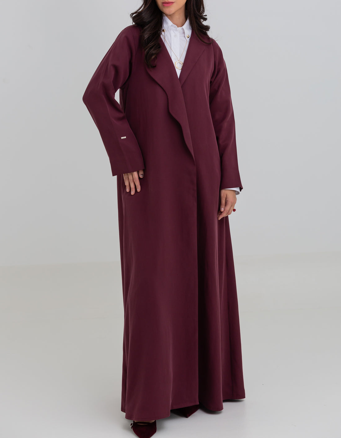 Eleganze Abaya in Maroon