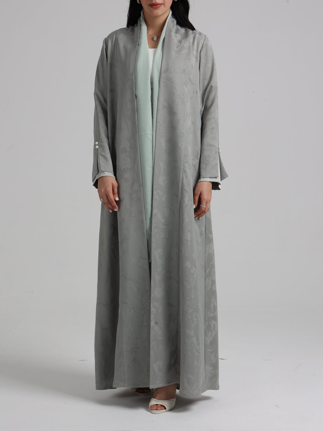 Ruwa Abaya in Light Green