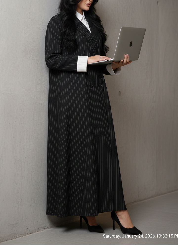 Talin  Abaya In Black