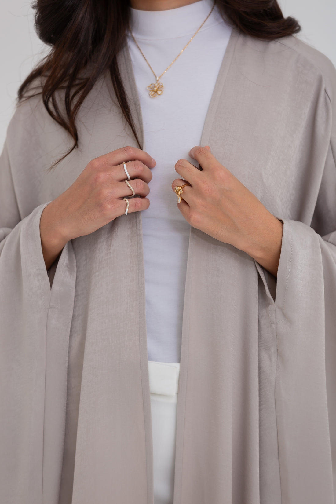 Velura Abaya in Light Pink