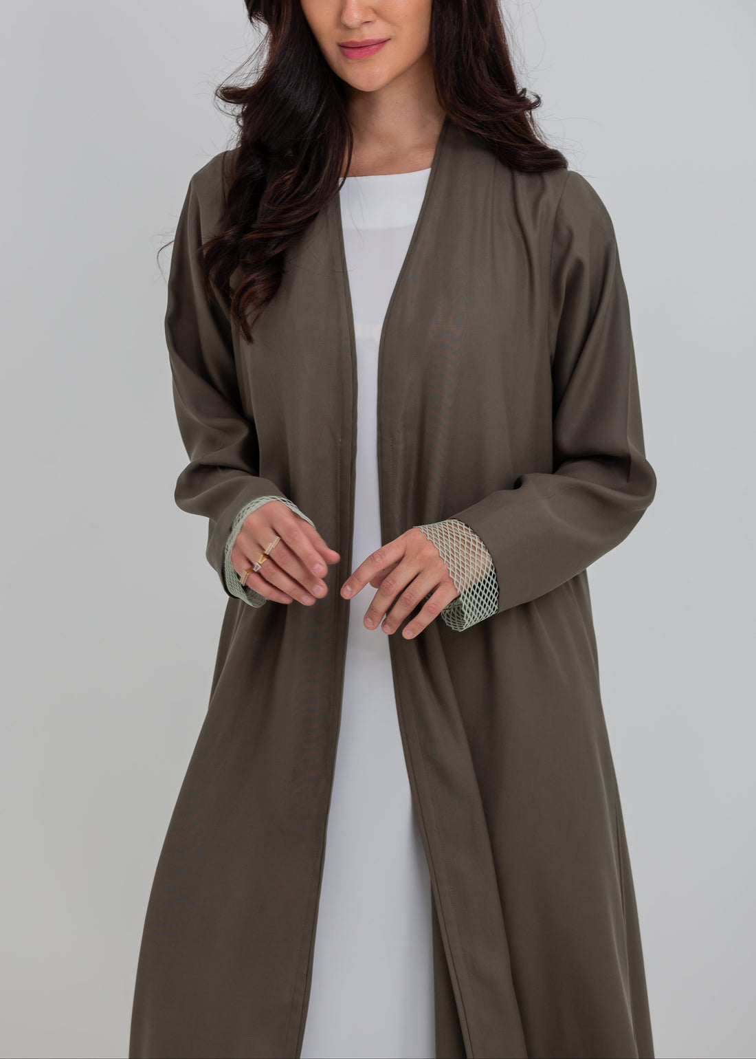 Majesty Abaya in Green Olive